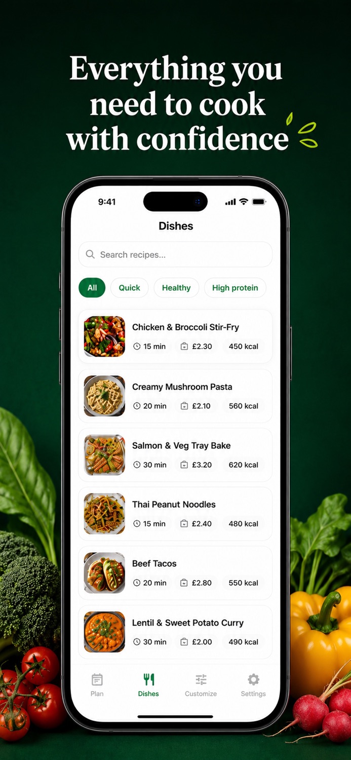 Cook with confidence — step-by-step cooking view